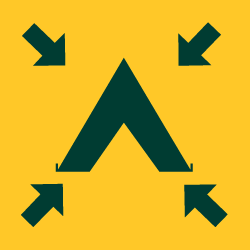 Zelten auf ausgewiesenen Plätzen erlaubt