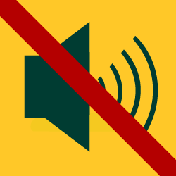 Lärm machen verboten