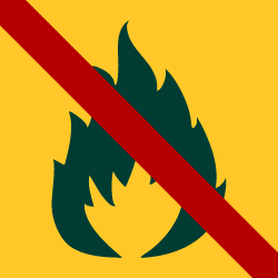 Feuer machen verboten