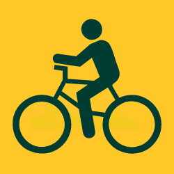 Symbol Radfahrer