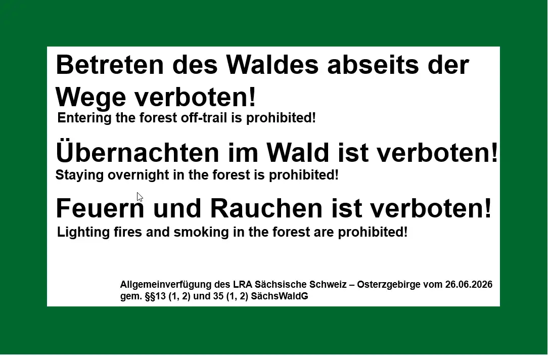 Einschränkung des Walbetretungsrechts LRA 26 06 2026