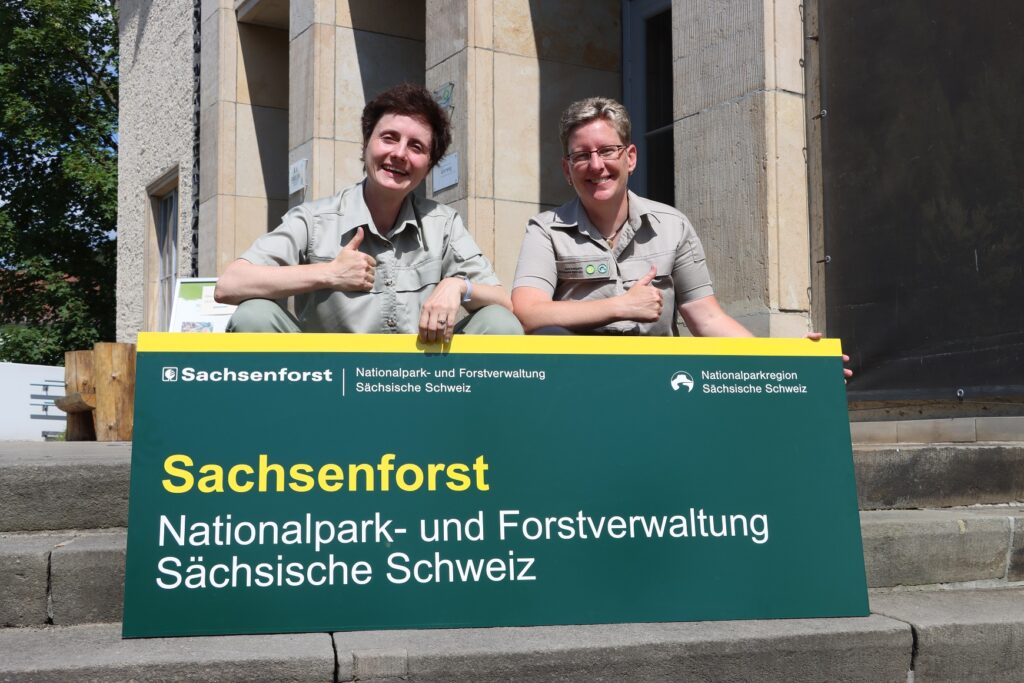 Dr. Karolin Tischer und Maren Pussak sind neue Fachbereichsleiterinnen bei der Nationalpark- und Forstverwaltung Sächsische Schweiz
Foto: Nadja Rademacher