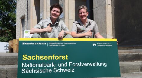 Dr. Karolin Tischer und Maren Pussak sind neue Fachbereichsleiterinnen in der Nationalpark- und Forstverwaltung Sächsische Schweiz Foto: N. Rademacher