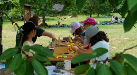 Foto: Archiv Nationalparkverwaltung Die erfüllende Umweltbildungsarbeit mit Kindern in der Natur steht meist im Mittelpunkt des Commerzbank-Umweltpraktikums in der Nationalparkregion Sächsische Schweiz.